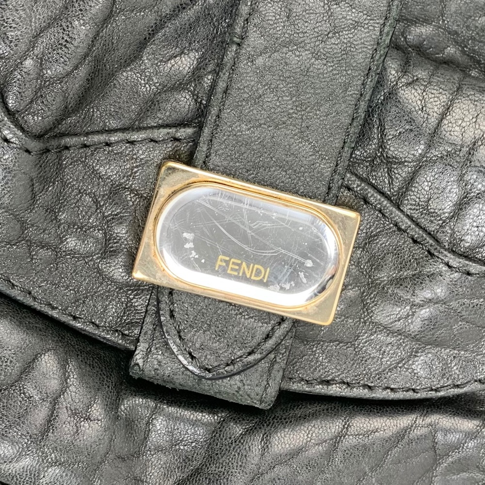 FENDI Leather Hobo Shoulder Bag - Picture 9 of 16